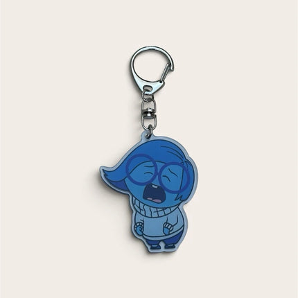 Disney Inside Out Characters Holiday Gift Keychain Bag Charms Set Of 8pcs