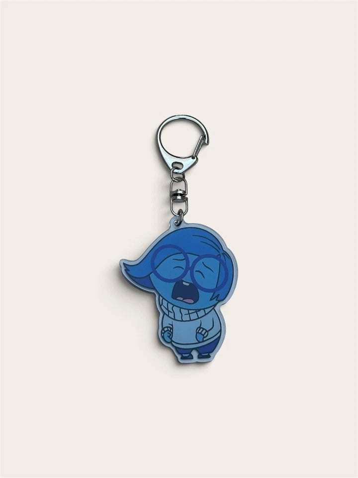 Disney Inside Out Characters Holiday Gift Keychain Bag Charms Set Of 8pcs