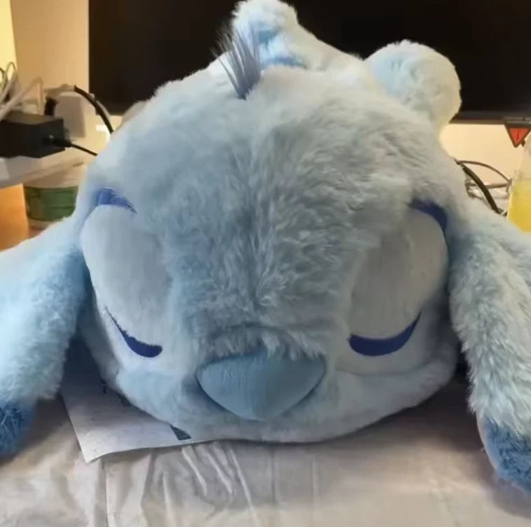 Disney Lilo & Stitch Sleepy Lying Plush Toy Doll Cuddles Cushion Pillow 45cm NEW