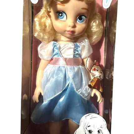 Disney Store Animator Cinderella Toddler 15" Doll & Pet Jaq Mouse toy new in box