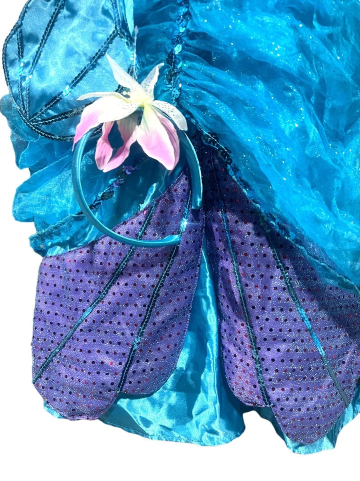 Disney Official Little Mermaid Ariel Fancy Dress costume kid girls size 5/6 NWT