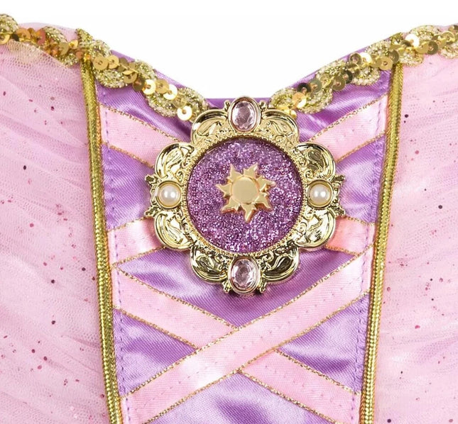 Disney Store Deluxe Tangled Rapunzel costume Dress UK7-8 Girls
