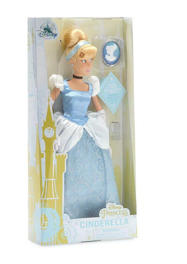Disney Store Official Cinderella Classic Doll with pendant NEW in Box