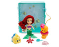 Disney Official Store Ariel Mini Micro Animators Doll 6 Piece Toy Play set