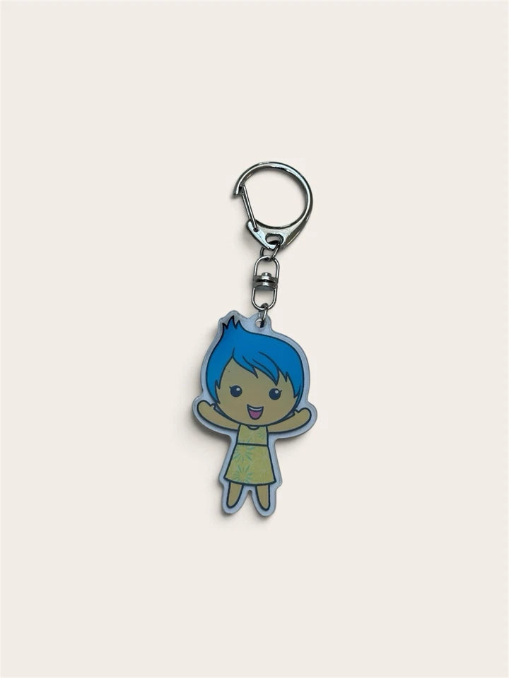 Disney Inside Out Characters Holiday Gift Keychain Bag Charms Set Of 8pcs
