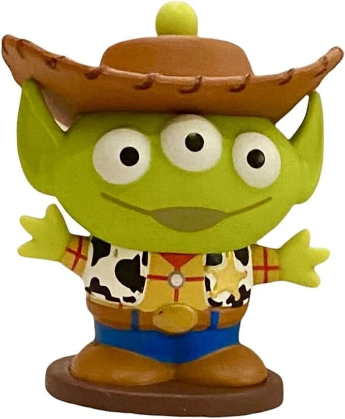 Disney Remix Space Alien Sheriff Woody Keychain Dangler Toy Story Figure Charm