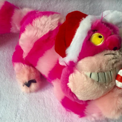 Disney Store Original Cheshire Cat Plush Soft Christmas Alice in Wonderland 15''