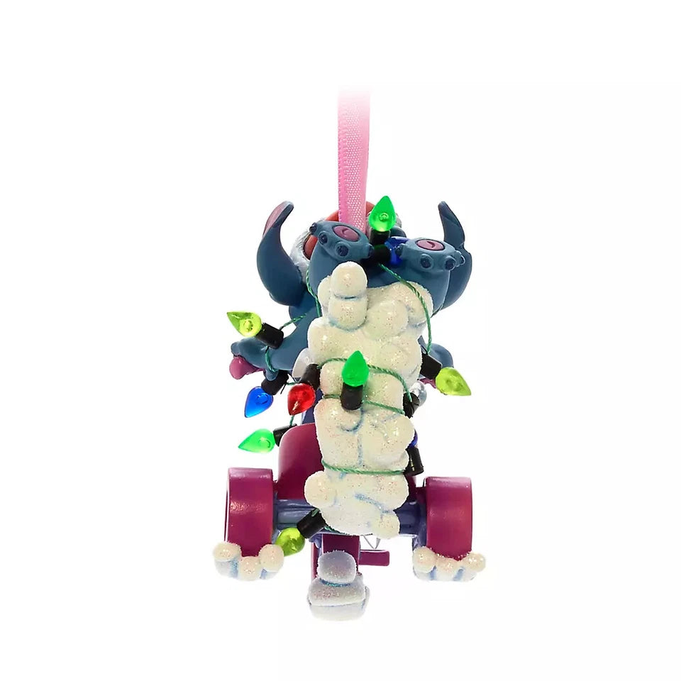 Disney store Lilo & Stitch, Stitch santa hat Festive Hanging Ornament NEW