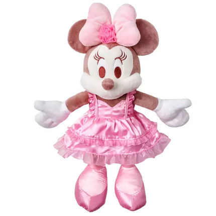 Disney Store Original Medium plush vVALENTINE Pink Minnie Mouse NEW TAG 28cm