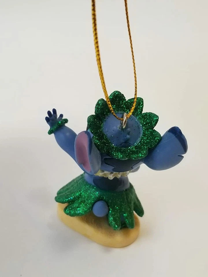 Disney Lilo Stitch Hula Hawaiian Stitch Alien Christmas Tree Ornament Pvc Holida