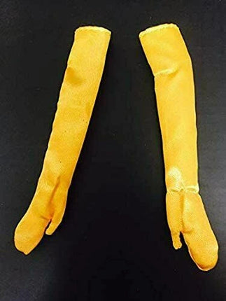 Disney Beauty Beast Princess Belle 2.5" Yellow Costume Gloves Fits Classic Doll