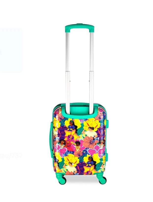 Official Disney Encanto Rolling Luggage trolley bag floral colourful Hard shell