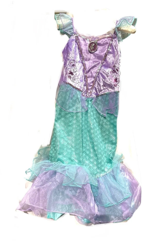 Disney store Official Little Mermaid Princess Ariel Kids Girls costume NEW