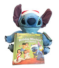 Disney Lilo & Stitch Christmas Holiday Mischief Stitch Plush Soft toy & Book NEW