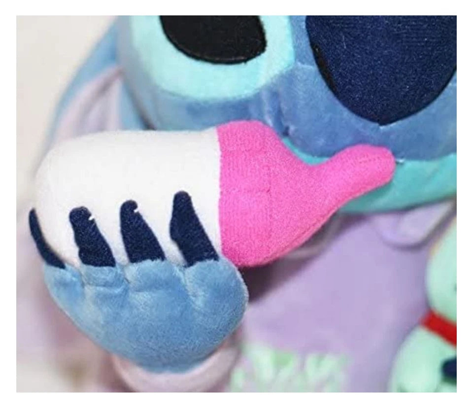 Disney Original Lilo and Stitch Stitch holding Scrump Soft Plush Doll TOY NEW