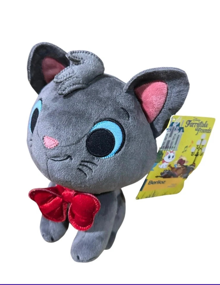 NEW Disney Store Furrytale friends The Aristocats Berlioz Cat Soft Plush 9" Toy