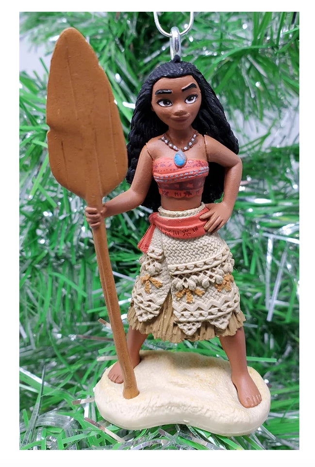 Disney Store official Moana Christmas tree Hanging Ornament set maui hei hei pua