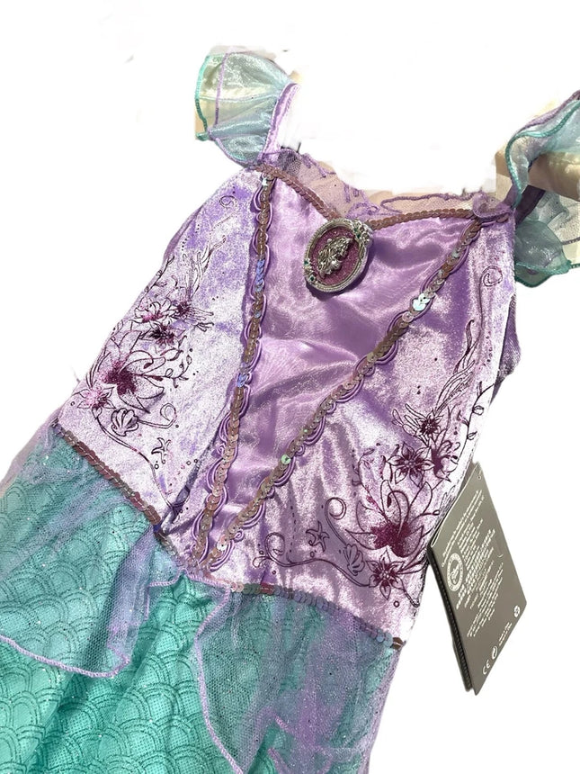 Disney store Official Little Mermaid Princess Ariel Kids Girls costume NEW