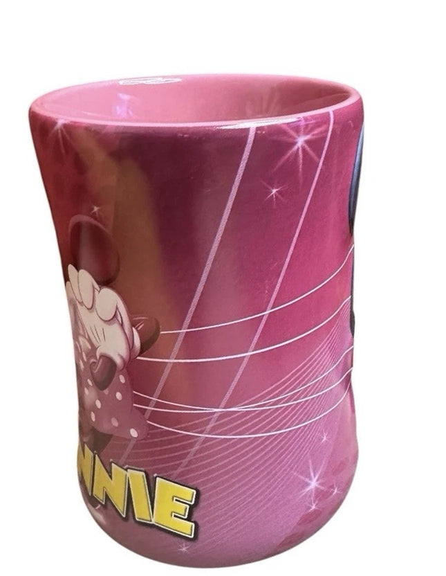 DISNEY STORE Exclusive MINNIE MOUSE Pink 3D Embossed Mug
