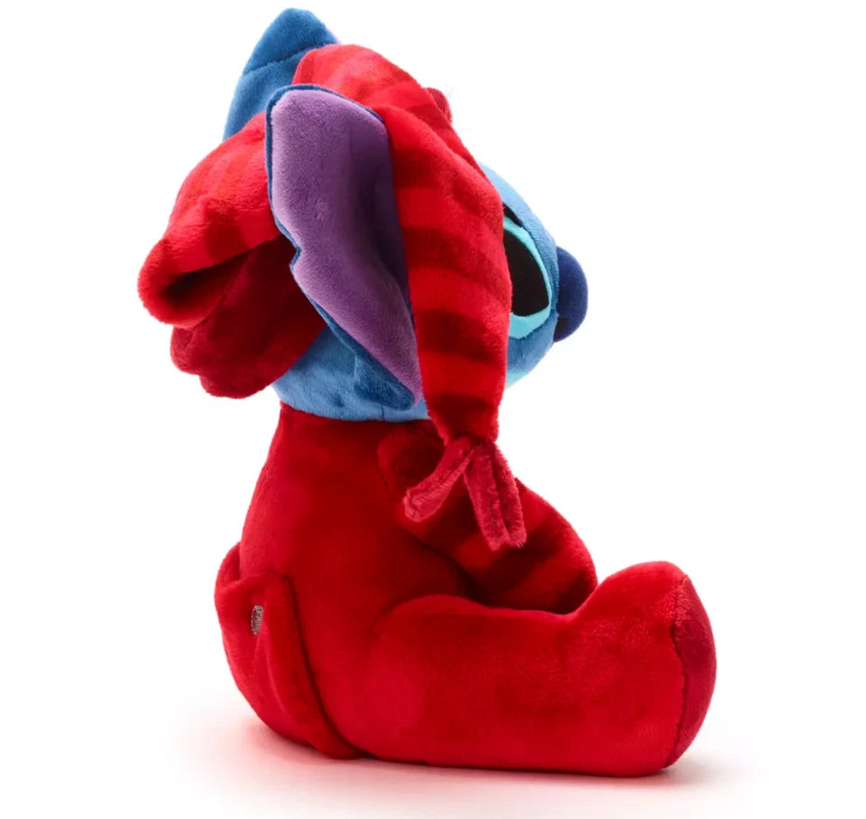 Disney Store Stitch Christmas Holiday Cheer Medium Soft Plush Doll Toy NEW