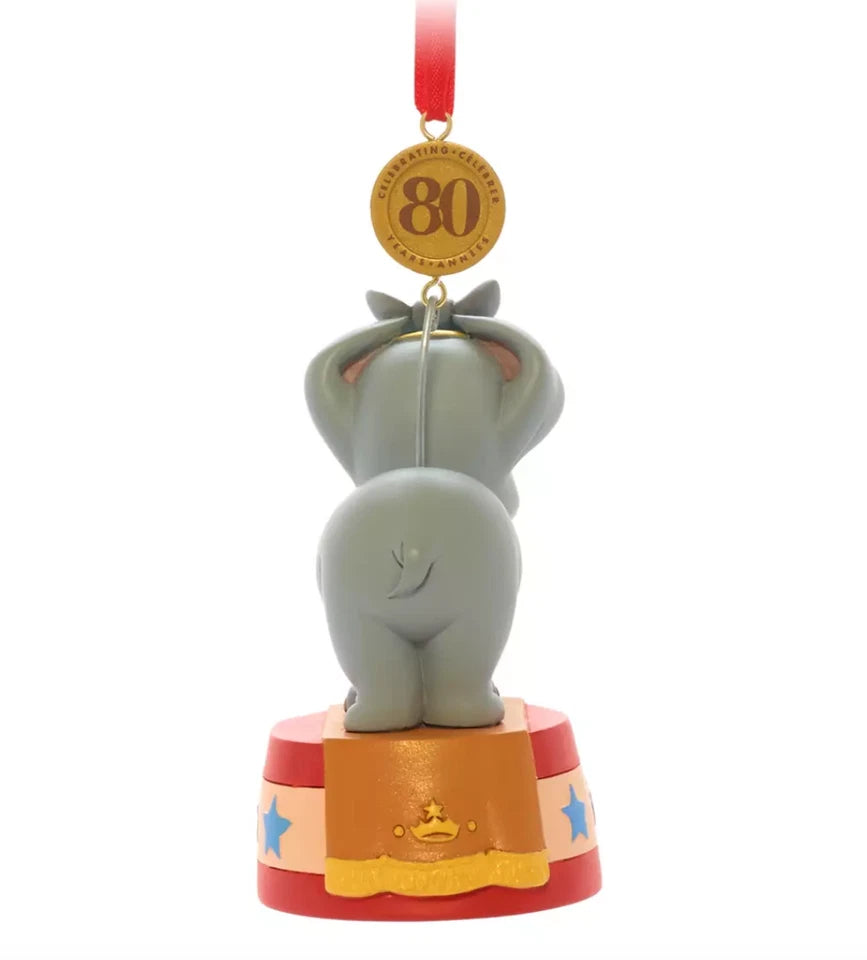 Disney Official Dumbo Elephant Legacy Hanging Ornament 80th anniversary NEW
