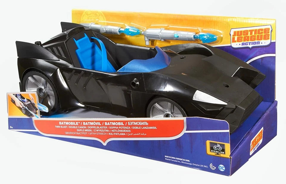 JUSTICE LEAGUE Batman Action Twin Blast Batmobile Vehicle Toy New Boxed