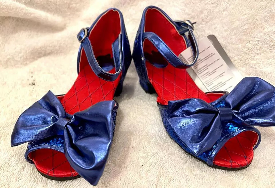 Disney Store Minnie Mouse shoes Blue sequence for Girls