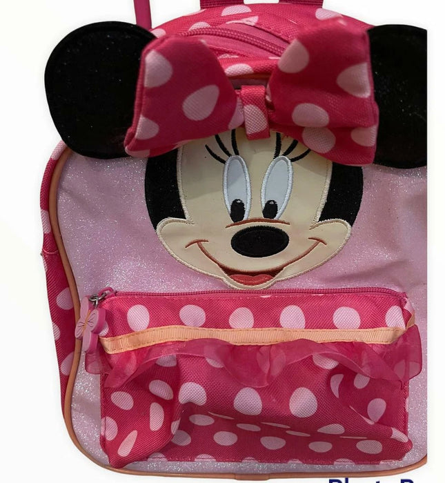 Disney store official Minnie Mouse trolley backpack Pink dogs for Kids Girls new