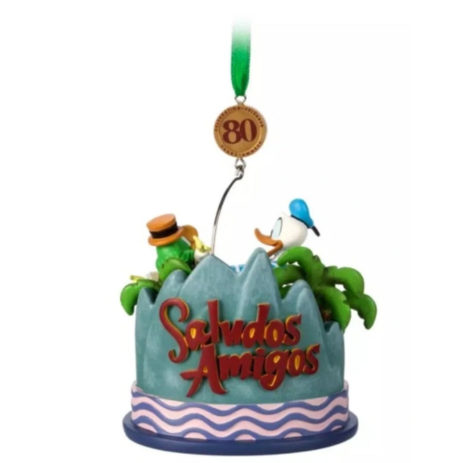 Disney Store DONALD DUCK Saludos Amigos Christmas Tree Legacy hanging Ornament