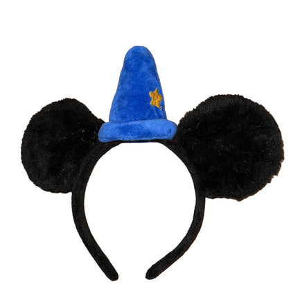 Disney Mickey Mouse Wizard & Minnie Mouse Pink Bow Headband Festive set of 2