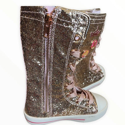 Disney Store Disney Princess Glitter Boots Trainers UK Size 10, Eu size 28 NEW