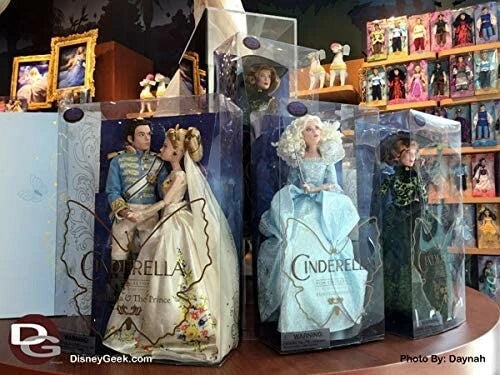 Cinderella & Prince Charming Wedding Doll Set 11" Action Film 2015.