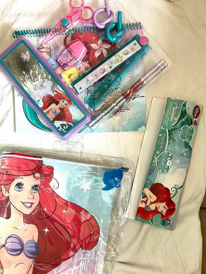 Disney Ariel Little mermaid 10 pc stationary supply kit kids school accessories