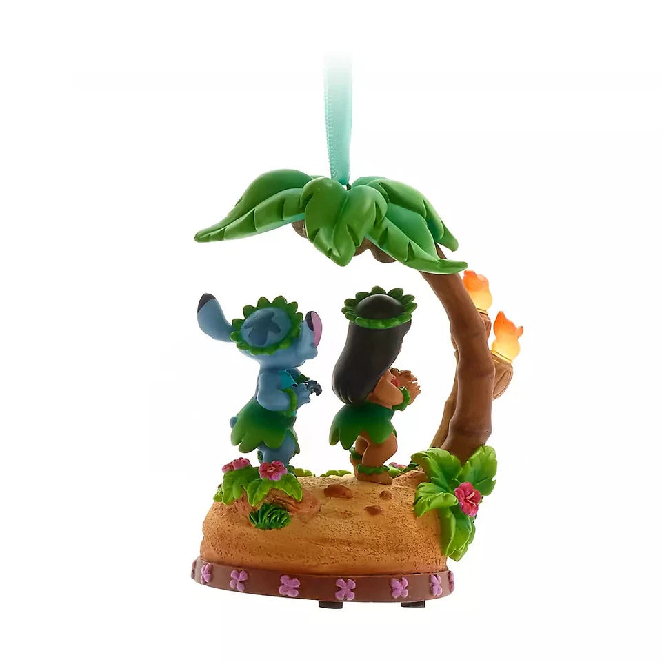 Disney Store Lilo and Stitch Singing Hanging Musical Ornament NEW