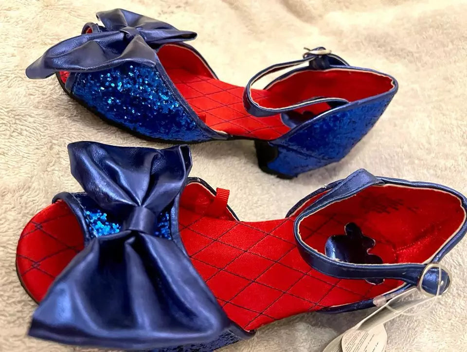 Disney Store Minnie Mouse shoes Blue sequence for Girls