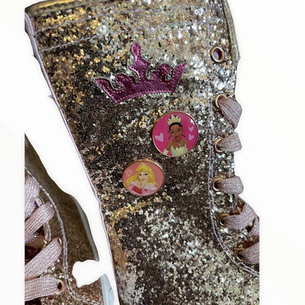 Disney Store Disney Princess Glitter Boots Trainers UK Size 10, Eu size 28 NEW