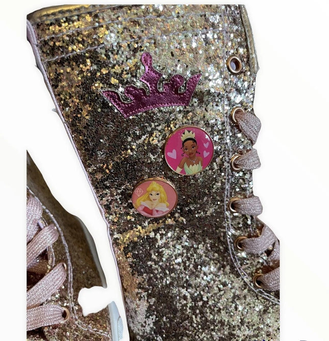 Disney Store Disney Princess Glitter Boots Trainers UK Size 10, Eu size 28 NEW