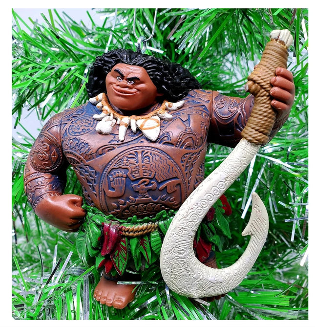 Disney Store official Moana Christmas tree Hanging Ornament set maui hei hei pua