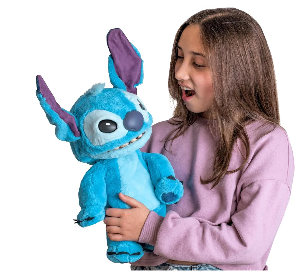 Real FX Disney Stitch Puppet 18''inch Interactive Plush Toy Sounds Realistic