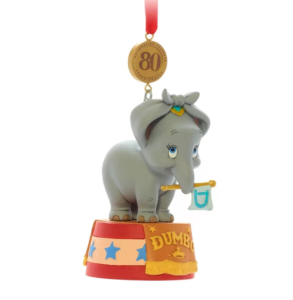 Disney Official Dumbo Elephant Legacy Hanging Ornament 80th anniversary NEW