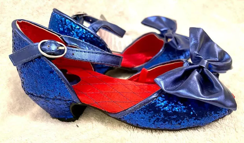 Disney Store Minnie Mouse shoes Blue sequence for Girls