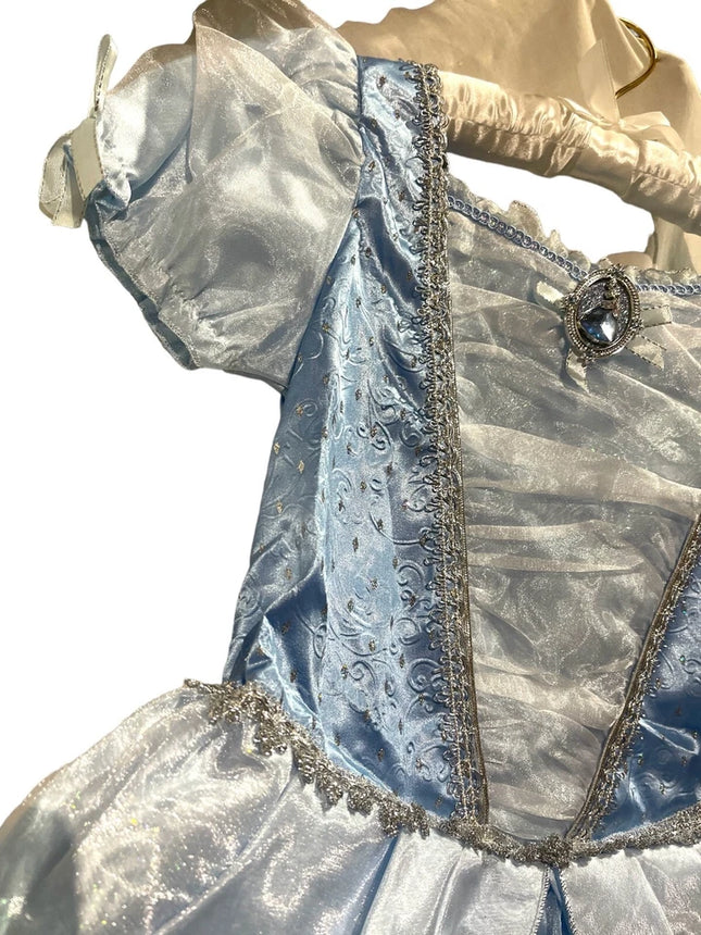 Disney Store official Princess Cinderella costume Formal Party Blue Kid Girl New