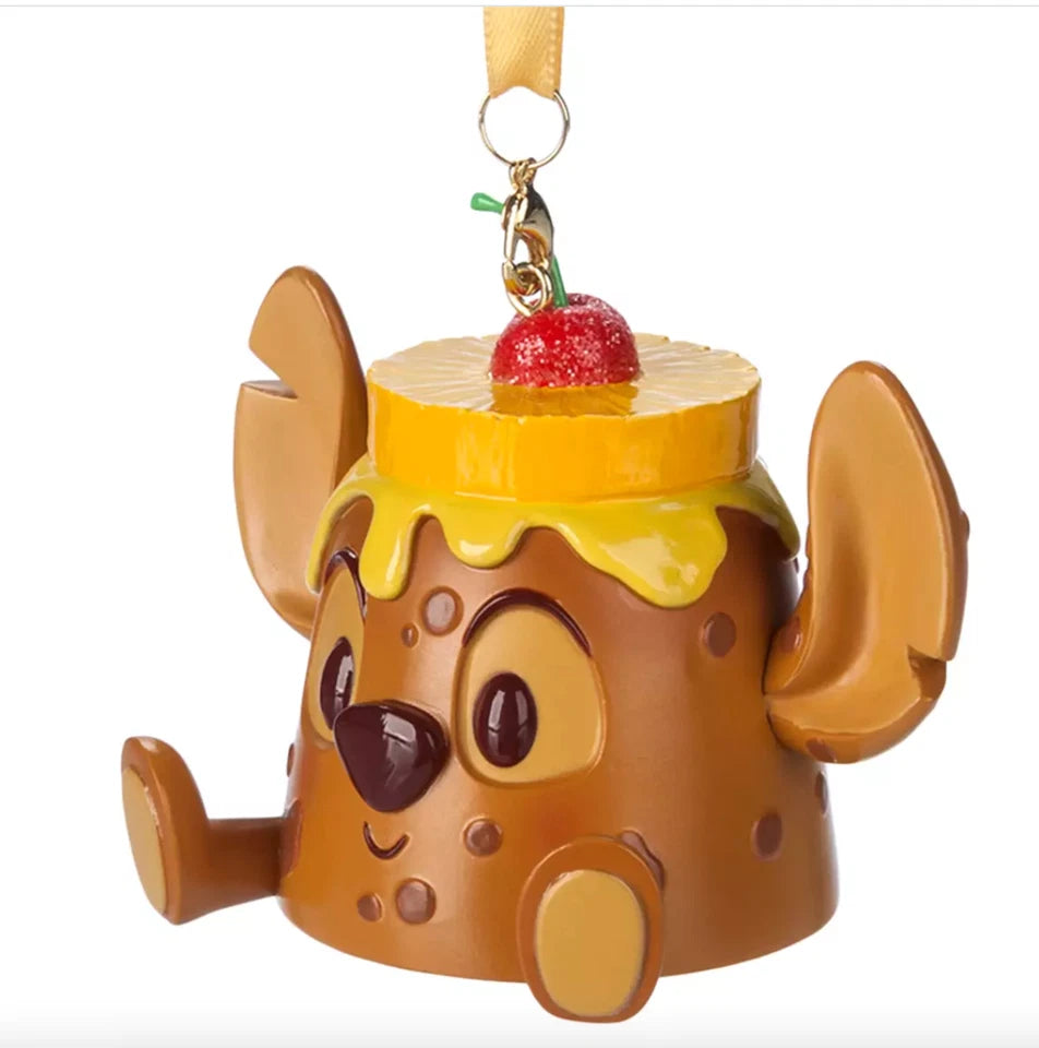 Disney Store Stitch Pineapple Upside-Down Cake Munchlings Baked Treats ornament