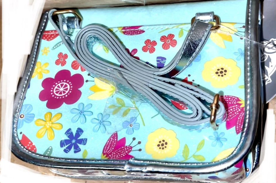 DISNEY STORE AUTHENTIC Frozen Anna & Elsa Crossbody Bag Girls Purse Accessory