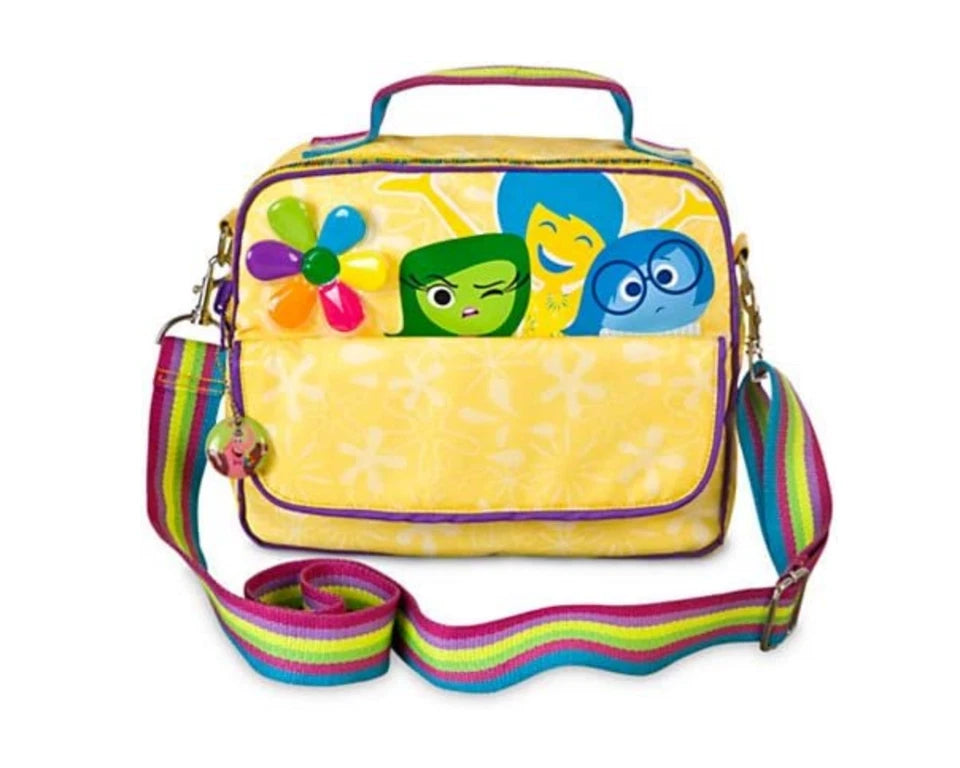 DISNEY Inside Out Reversible Bag Yellow features Anger, Sadness, Joy, Disgust