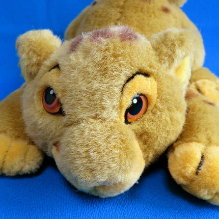 Disney SIMBA pride CUB soft Plush toy LYING the LION KING VGCCONDITION; USED