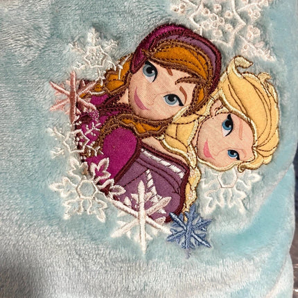 Disney Official Frozen Princess Elsa Anna Fleece Throw Blanket Blue NEW
