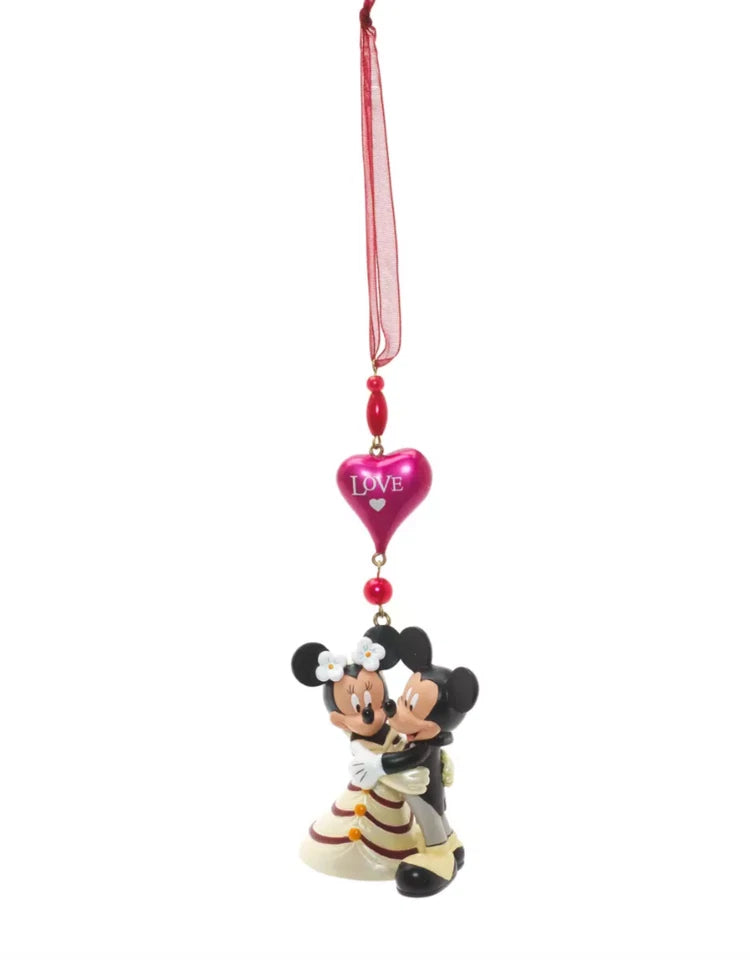 DISNEY Authentic LIMITED EDITION Mickey Mouse Wedding heart Ornament