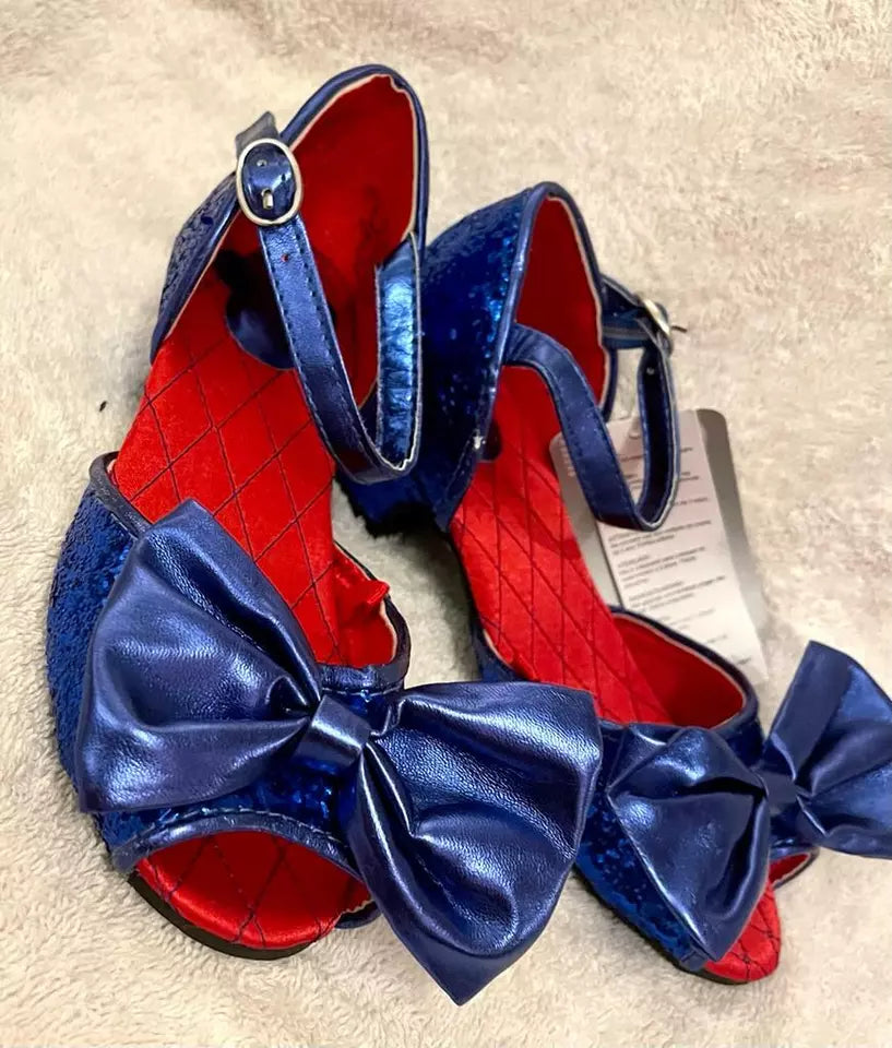 Disney Store Minnie Mouse shoes Blue sequence for Girls