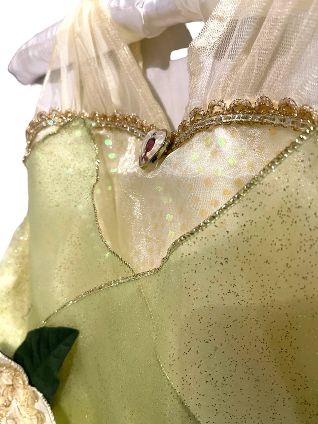 Disney official Princess and Frog Tiana costume girls kids Green party Size 5/6
